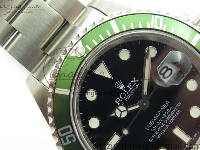 MiroTime 0502 Effortless Submariner 16610 LV Kermit Green 904L Steel ARF1:1 Best Edition on SS Bracelet SH 2577